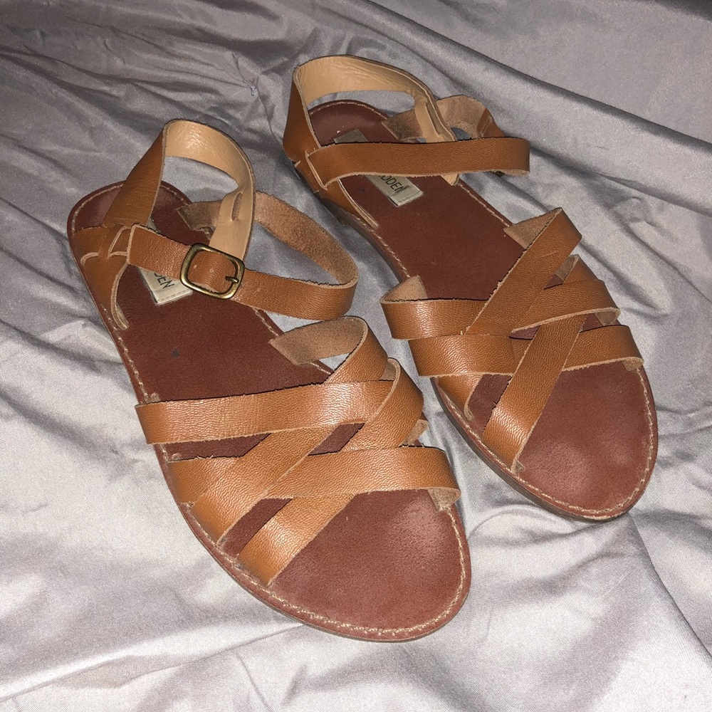 Steve Madden cognac sandals 8.5